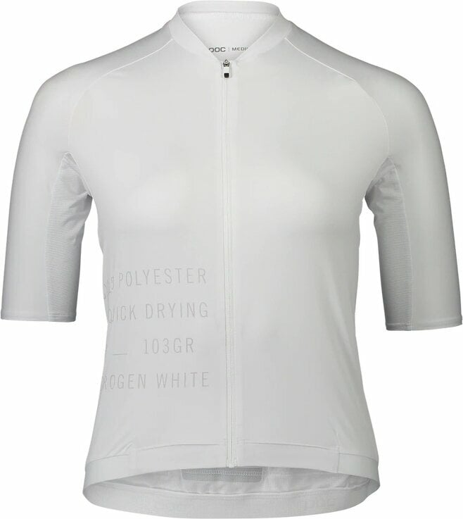 Mez kerékpározáshoz POC Pristine Print Women's Jersey Dzsörzi Hydrogen White M