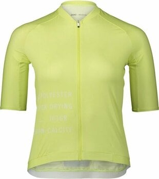 Велосипедна тениска POC Pristine Print Women's Jersey Lemon Calcite L - 1