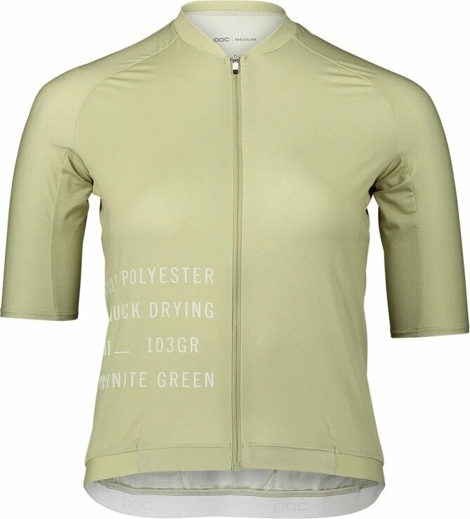 Odzież kolarska / koszulka POC Pristine Print Women's Jersey Prehnite Green M