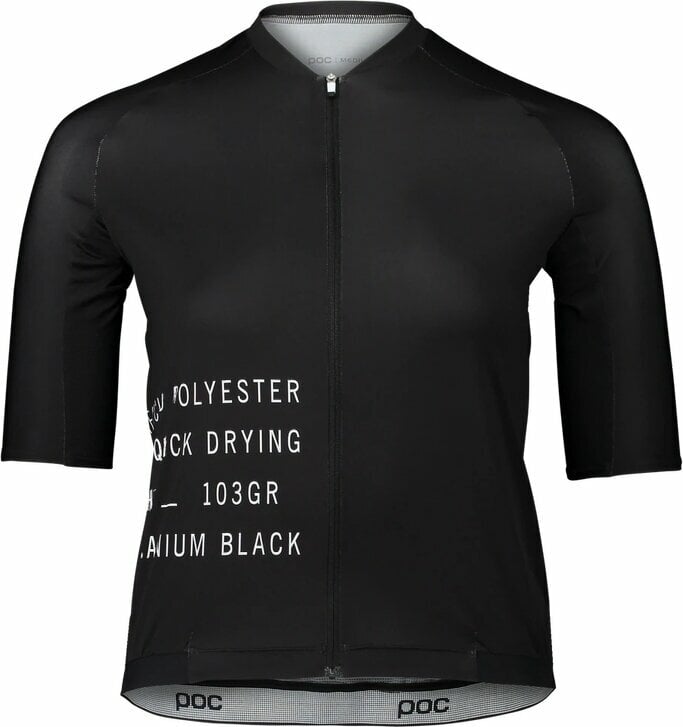 Tricou ciclism POC Pristine Print Women's Jersey Uranium Black L