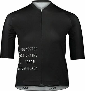 Odzież kolarska / koszulka POC Pristine Print Women's Jersey Uranium Black L - 1