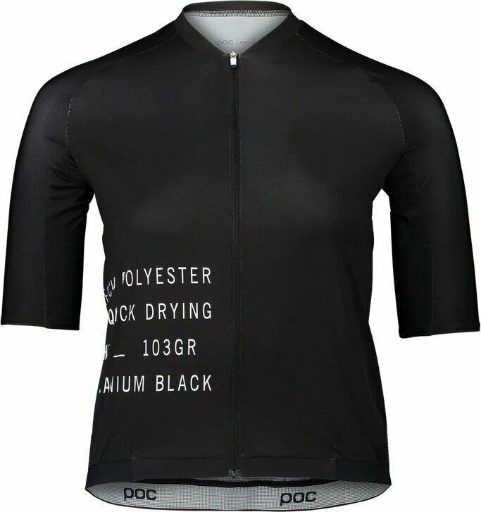 Biciklistički dres POC Pristine Print Women's Jersey Dres Uranium Black M