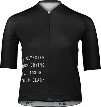 Maglietta ciclismo POC Pristine Print Women's Jersey Maglia Uranium Black M - 1