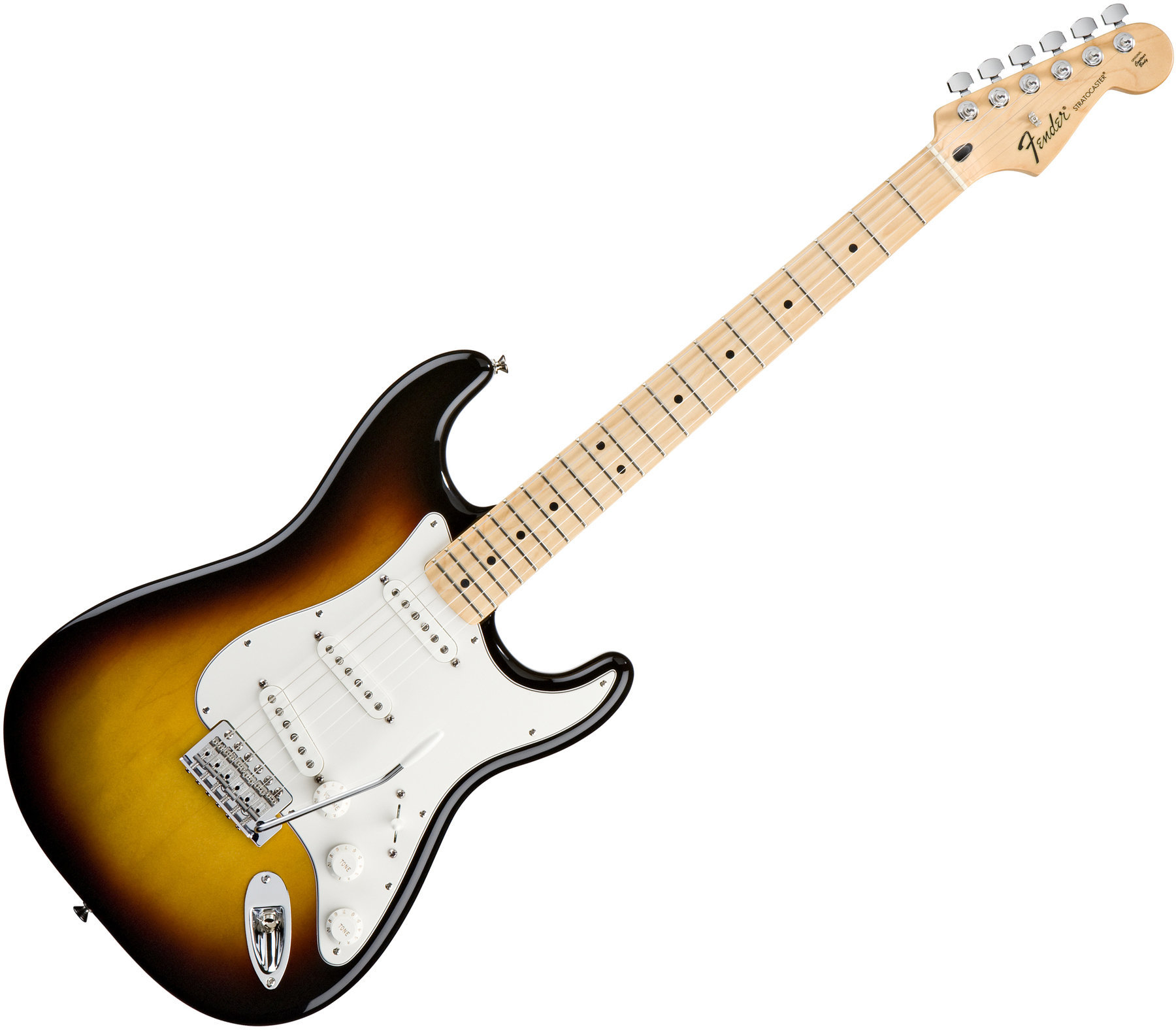 Elektrische gitaar Fender Standard Stratocaster MN Brown Sunburst