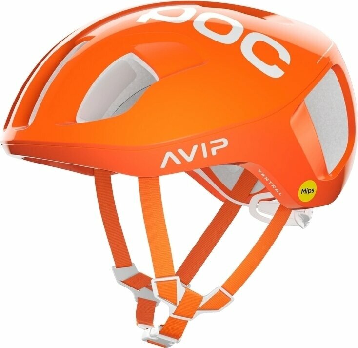 Capacete de bicicleta POC Ventral MIPS Fluorescent Orange AVIP 50-56 Capacete de bicicleta