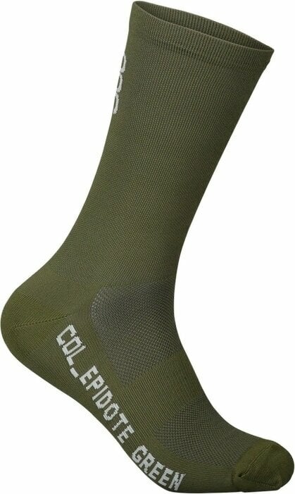 Cycling Socks POC Vivify Sock Long Epidote Green L Cycling Socks