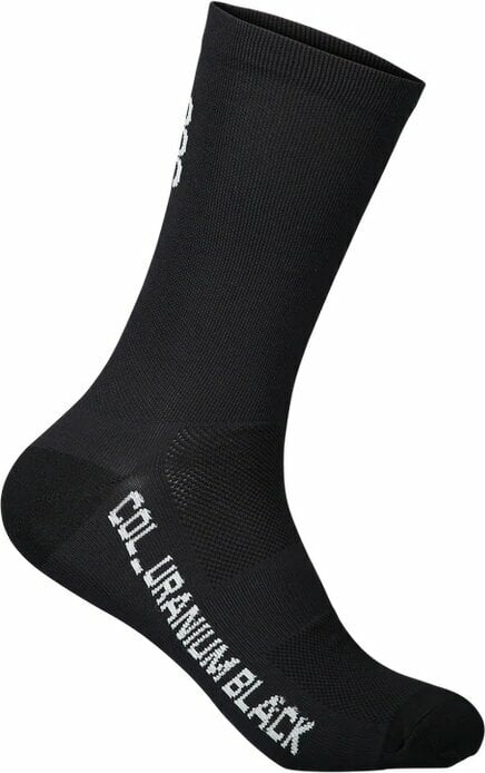 Chaussettes de cyclisme POC Vivify Sock Long Uranium Black S Chaussettes de cyclisme