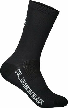 Calcetines de ciclismo POC Vivify Sock Long Uranium Black S Calcetines de ciclismo - 1