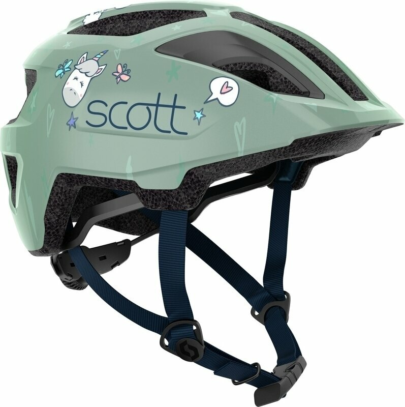 Capacete de ciclismo para crianças Scott Spunto Kid Soft Green Capacete de ciclismo para crianças