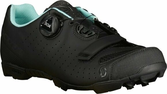 Pantofi de ciclism pentru femei Scott MTB Comp BOA Women's Black/Light Blue 39 Pantofi de ciclism pentru femei - 1