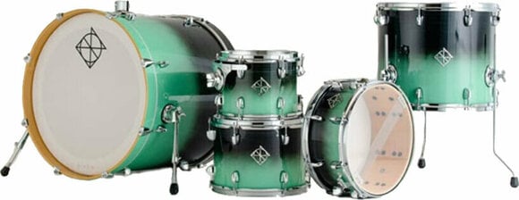 Акустични барабани-комплект Dixon PODFM522GIF Fuse Maple Shellset Green Ice Fade - 1
