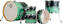 Batterie acoustique Dixon PODFM522GIF Fuse Maple Shellset Green Ice Fade