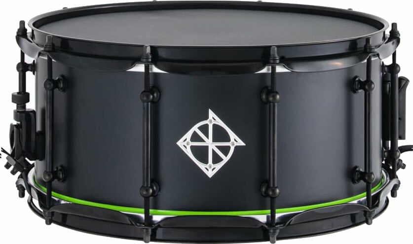 Snare Drum 14" Dixon PDSAN654BNG 14" Black Neon Green Satin Lacquer