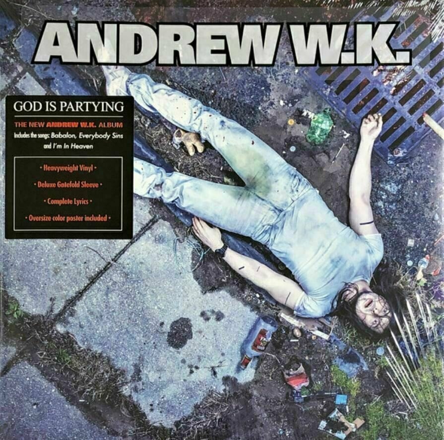 Vinyl Record Andrew W.K. - God Is Partying (White Vinyl) (LP)