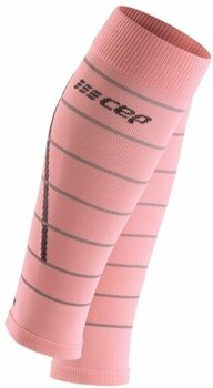 Couvre-mollets pour les coureurs CEP WS401Z Compression Calf Sleeves Reflective Light Pink IV Couvre-mollets pour les coureurs - 1