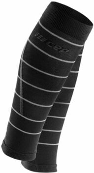 Couvre-mollets pour les coureurs CEP WS505Z Compression Calf Sleeves Reflective Black V Couvre-mollets pour les coureurs - 1