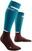 Calcetines para correr CEP WP209R Compression Tall Socks 4.0 Petrol/Dark Red III Calcetines para correr