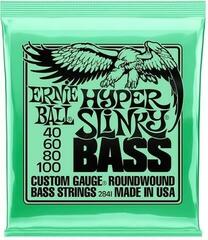 Strune za bas kitaro Ernie Ball Hyper Slinky Bass 40 - 100 Strune za bas kitaro