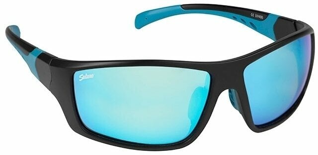 Óculos de pesca Salmo Sunglasses Black/Bue Frame/Ice Blue Lenses Óculos de pesca