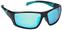 Lunettes de pêche Salmo Sunglasses Black/Bue Frame/Ice Blue Lenses Lunettes de pêche