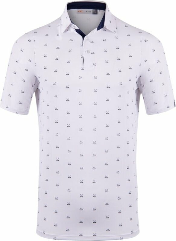 Облекло > Ризи за поло Kjus Mens Golfer Polo SS White/Dark Dusk 56