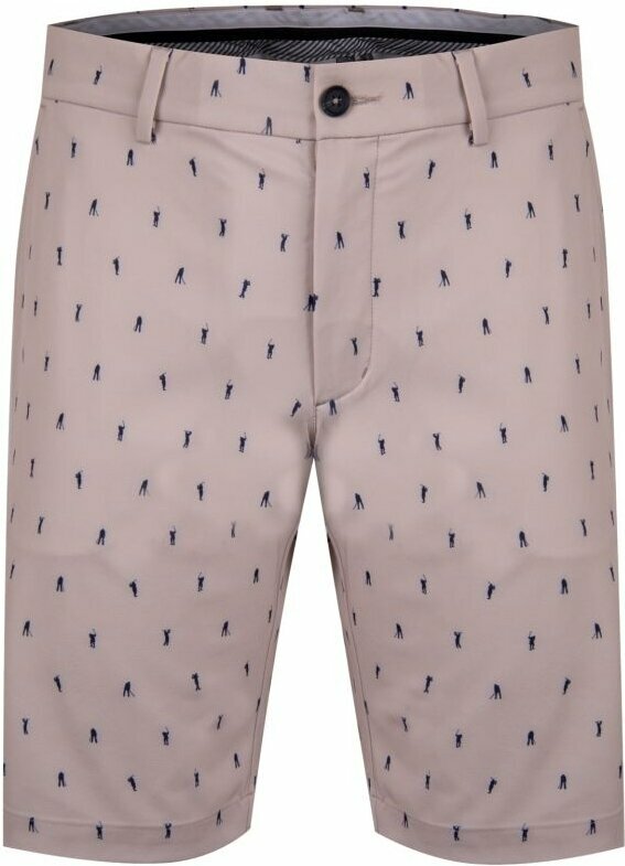 Kratke hlače Kjus Mens Iver Printed Shorts 10'' Oxford Tan/Atlanta Blue 34