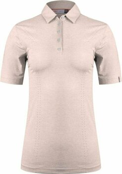 Chemise polo Kjus Womens Ally Cooling Polo SS Blush Pink Melange 36 - 1