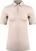 Polo Kjus Womens Ally Cooling Polo SS Blush Pink Melange 36