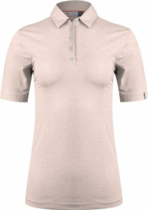 Polo-Shirt Kjus Womens Ally Cooling Polo SS Blush Pink Melange 42