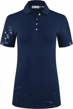 Polo Shirt Kjus Womens Lily Print Polo Short Sleeve Atlanta Blue/Atlanta Blue 34 - 1