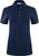 Polo Shirt Kjus Womens Lily Print Polo Short Sleeve Atlanta Blue/Atlanta Blue 34