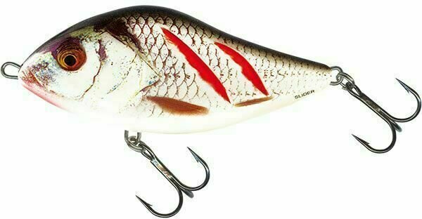 Isca nadadeira Salmo Slider Sinking Wounded Real Grey Shiner 5 cm 8 g