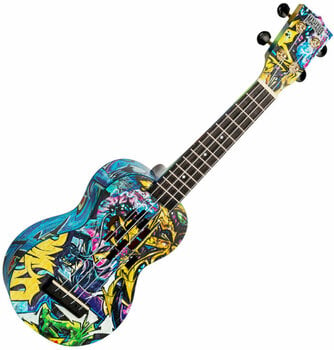 Sopránové ukulele Mahalo MA1GR Art II Series Sopránové ukulele Graffiti - 1