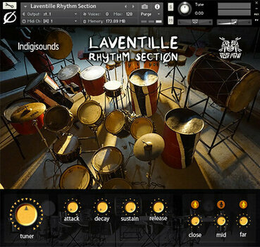 Software de estúdio de instrumentos VST IndigiSounds Laventille Rhythm Section (Produto digital) - 1