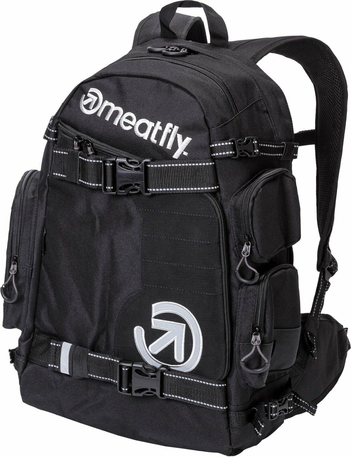 Lifestyle ruksak / Taška Meatfly Wanderer Backpack Black 28 L Batoh