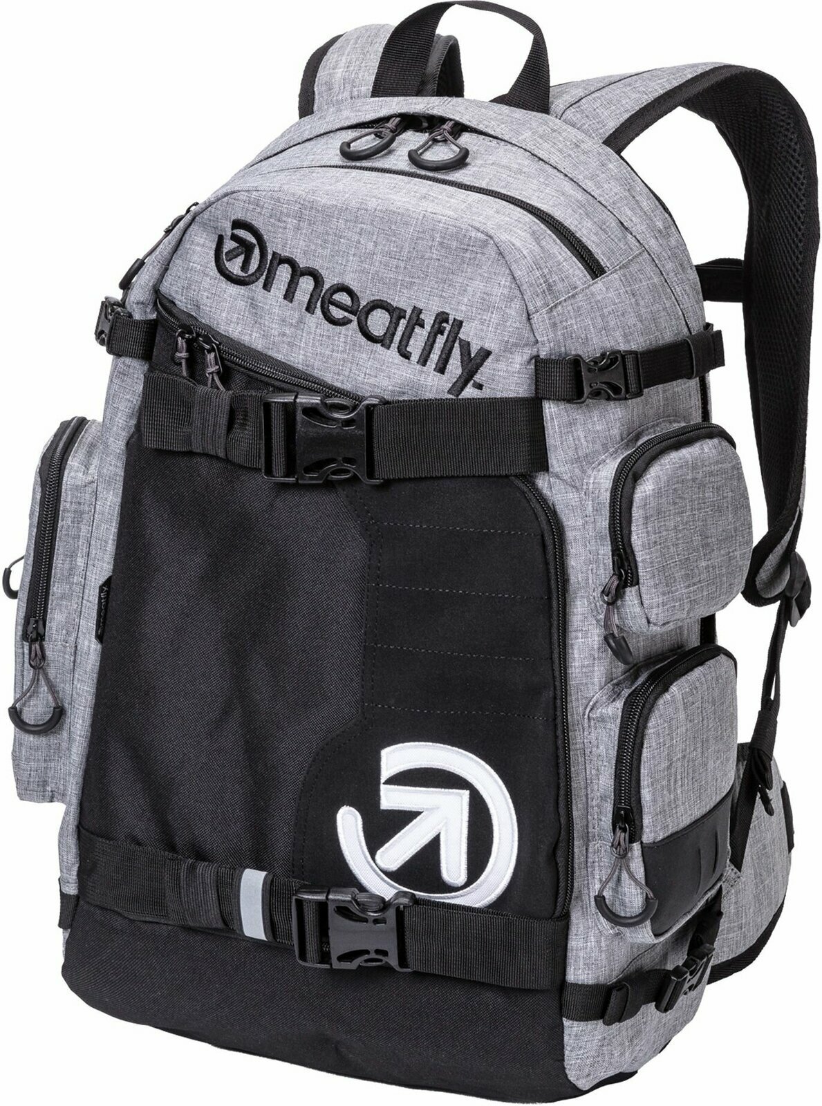 Lifestyle ruksak / Taška Meatfly Wanderer Backpack Heather Grey 28 L Batoh