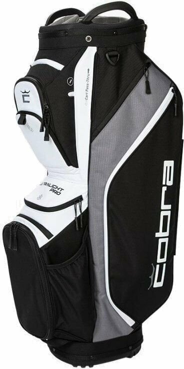 Чантa за голф Cobra Golf Ultralight Pro Cart Bag Black/White Чантa за голф