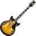 Guitare semi-acoustique Ibanez AM93QM-AYS Antique Yellow Sunburst Guitare semi-acoustique