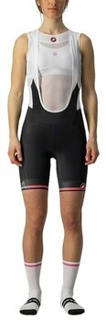 Pantaloncini e pantaloni da ciclismo Castelli Giro Velocissima Bibshort Nero/Rosa Giro M Pantaloncini e pantaloni da ciclismo - 1