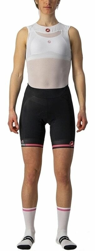 Fietsbroeken en -shorts Castelli Giro Velocissima Short Nero/Rosa Giro XS Fietsbroeken en -shorts