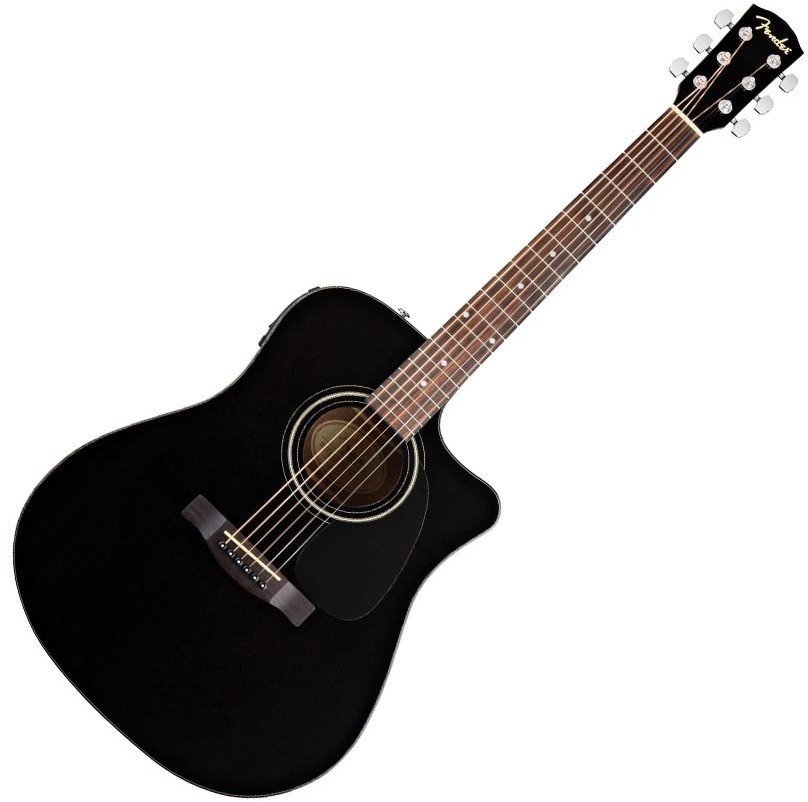 Elektroakustická gitara Dreadnought Fender CD-60 CE Black
