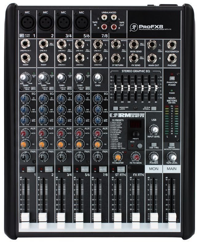 Analoog mengpaneel Mackie PROFX8