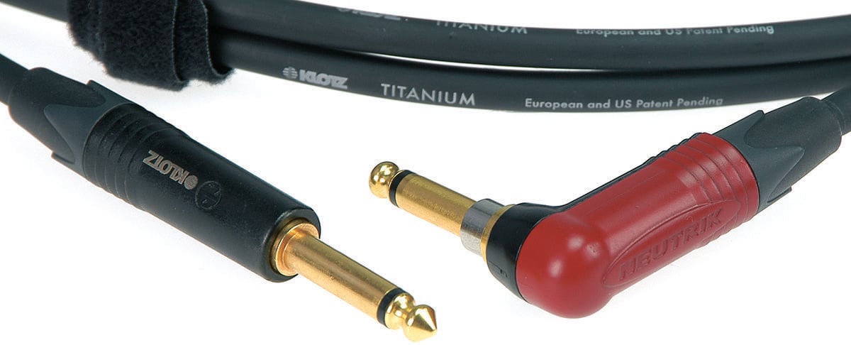 Kabel za instrumente Klotz TIR0300PSP Titanium Crna 3 m Ravni - Kutni