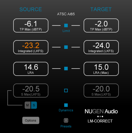 Nugen Audio LM-Correct DynApt (Extension) (Produs digital)