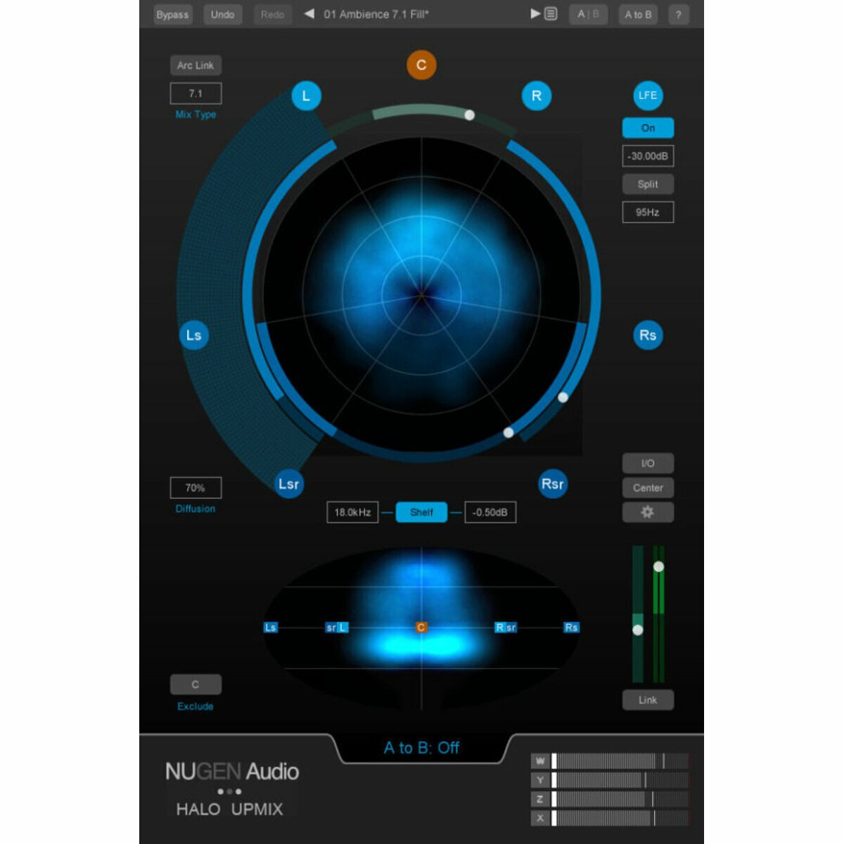 Updates en upgrades Nugen Audio Halo Upmix 3D (Extension) (Digitaal product)