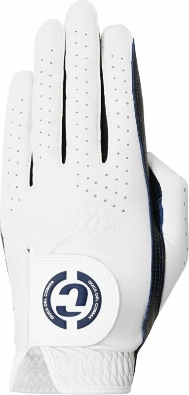 Gloves Duca Del Cosma Elite Pro Womans Golf Glove Left Hand White/Blue S