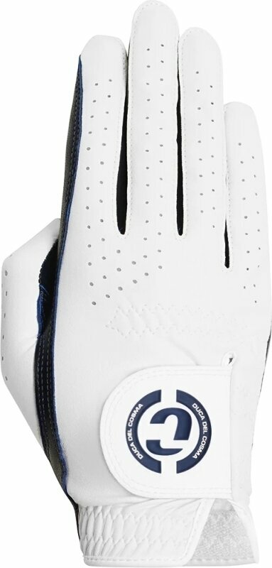 Handschuhe Duca Del Cosma Elite Pro Womans Golf Glove Right Hand White/Blue L