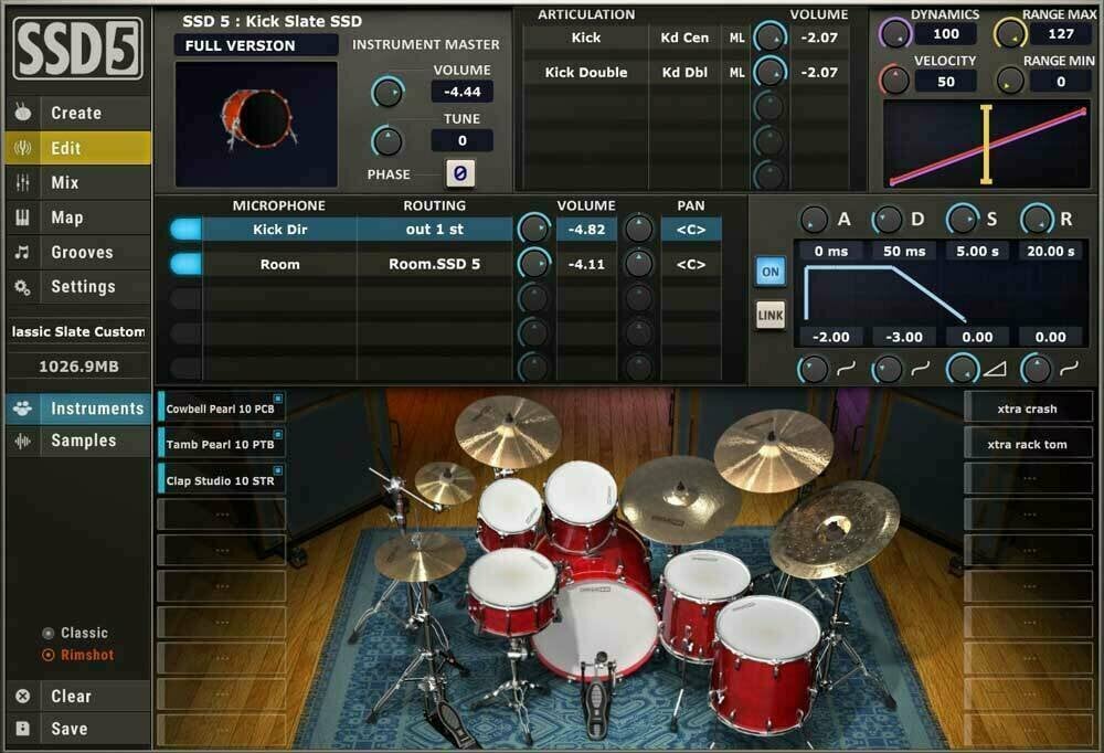 VST Instrument Studio programvara Steven Slate Drums 5 (Digital produkt)