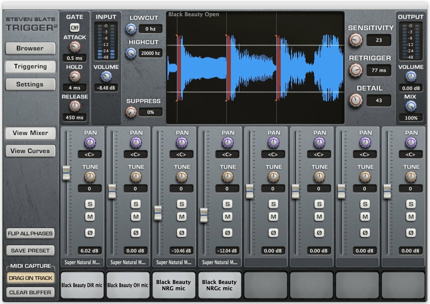 Software de estúdio de instrumentos VST Steven Slate Trigger 2 Platinum (Produto digital)