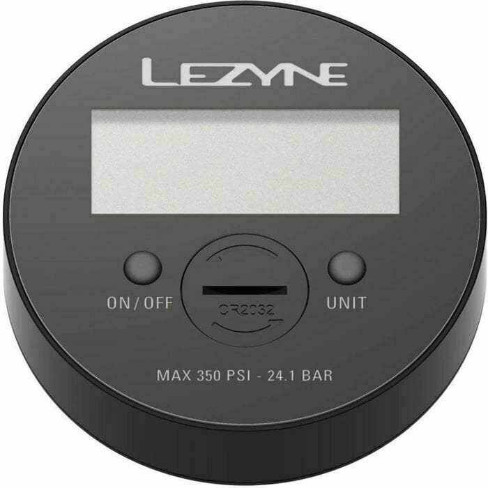 Manómetro de pressão Lezyne 350 Psi Digital Preto Manómetro de pressão